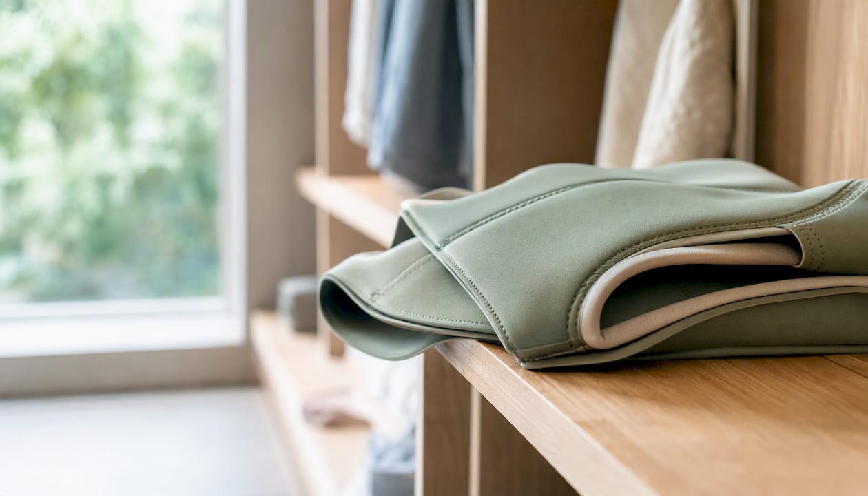Detailansicht der umweltfreundlichen Neopren-Oberfläche