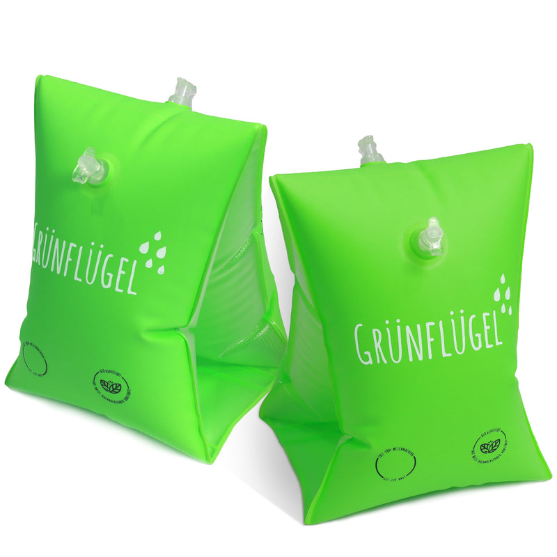 Schwimmflügel kaufen – BIO-TPU Grünflügel für Kinder 1-6 Jahre – CE-geprüft